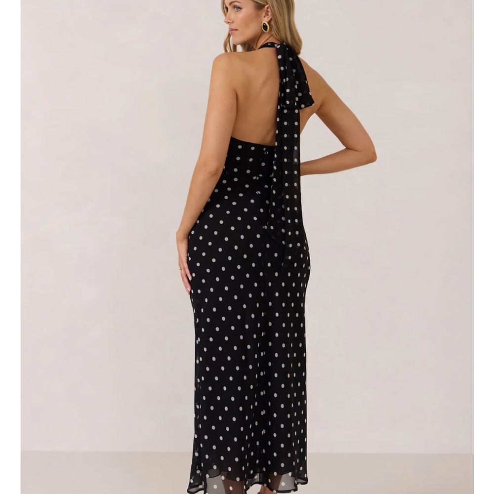 Park & Fifth Black and White Backless Dress